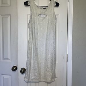($49.99)  XL Thalia & Sodi White Knitted Lace Cutout Cocktail Dress